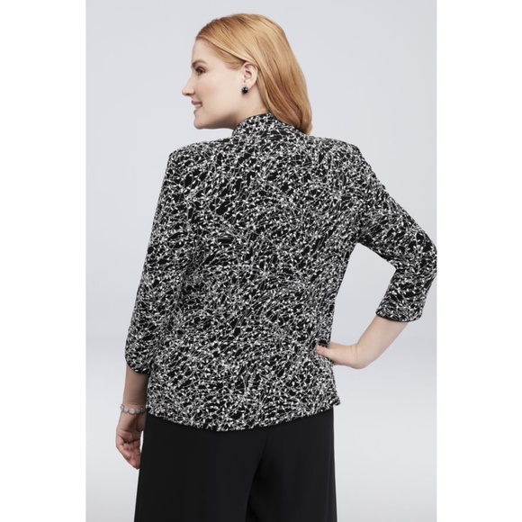 Alex Evenings Jacket/Camisole Floral Glitter Print 2 Piece Set Plus Size… - Picture 3 of 16